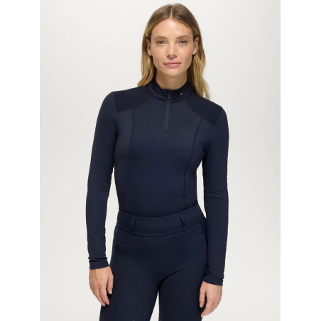 Capa base con cremallera 1/4 Echo para mujer Tommy Hilfiger Equestrian