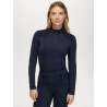 Capa base con cremallera 1/4 Echo para mujer Tommy Hilfiger Equestrian - Cielo del desierto