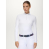 Camisa de competición para mujer con strass Monica Tommy Hilfiger Equestrian - Blanco óptico