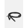 riendas de goma con forma para pulgar Horze - Negro