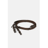 Continental riendas de cinta 18 mm Horze - Marrón / plateado