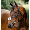 Brida Grackle en forma de 8 Horseware con muserola cruzada - Negro