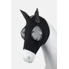 Máscara antimoscas Horze Elastic con cremallera - Negro