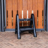 Escalón plegable negro 60 cm - Negro
