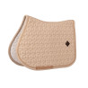 Manta de silla full brillante jumping violeta pony Kentucky - Beige