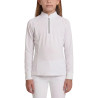 Camisa de concurso clásica para niña de manga larga con glitter Rosa viejo talla 160 niño - Blanco