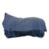 Manta highneck HKM Norwich 600D forro liso - Azul / cuadros