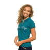 Polo de mujer Altamira Flags & Cup - Azul esmeralda