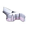 Cubre-moscas Strong con collar HKM - Azul / blanco / rosa