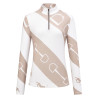 Top HV Polo Gwenny estampado mujer - Tiza