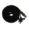Ramal Montalcino- con mosquetón de seguridad HKM - Negro