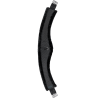 Cinch semicircular largo Waldhausen de tela acolchada - Negro / negro