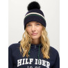 Gorro Dean Pom Pom Tommy Hilfiger Equestrian - Cielo del desierto