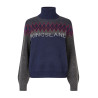 Jersey de punto con cuello alto para mujer KLMontez Kingsland - Gris forjado