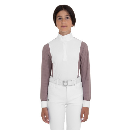 Polo de concurso para niña con perforaciones Equestro niño
