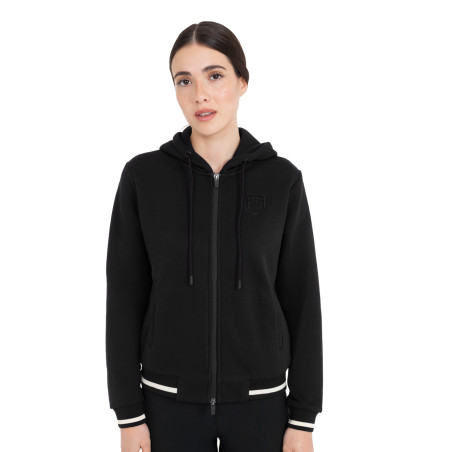 Sudadera de mujer con capucha y cremallera frontal Equestro