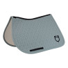 Manta de salto con acolchado en cubos Equestro - Pizarra gris / negro