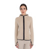Sudadera polar para mujer con cremallera Equestro - Adoquín