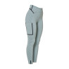 Leggings de mujer de cintura alta en tejido técnico con monograma Equestro - Gris pizarra