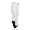 Pantalones de mujer full grip de cintura alta en tejido técnico biestirable Equestro - Blanco