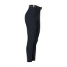 Pantalones de mujer de tiro alto con full grip y strass Equestro - Negro