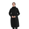 Softshell largo para mujer con abertura trasera Equestro - Negro