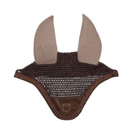 Capucha con ganchillo y strass Equestro