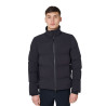 Chaqueta acolchada de hombre con cuello alto Equestro - Negro