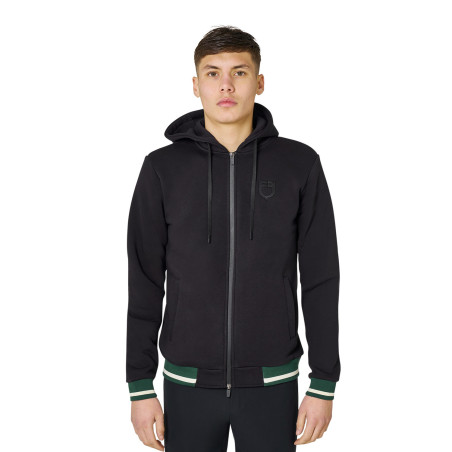 Sudadera para hombre con capucha y cremallera frontal Equestro