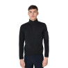 Sudadera de hombre de cuello alto de forro polar con cremallera 3/4 Equestro - Negro