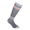 Calcetines de mujer elásticos en Lurex Equestro - Gris / rosa