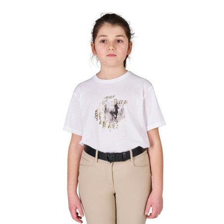Camiseta niña Born To Be Wild de algodón Equestro niño