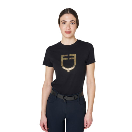 Camiseta mujer con logo en lámina Equestro