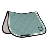 Salvapolvo de salto Double Stripes en tejido técnico Equestro - Pizarra gris / negro