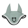 Cofia Double Stripes en tejido técnico Equestro - Pizarra gris / negro