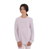 Sudadera unisex para niños de cuello redondo de forro polar Equestro - Violeta afieltrado
