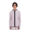 Sudadera infantil unisex de polar con cremallera Equestro - Violeta afieltrado