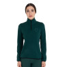 Sudadera de mujer de cuello alto de forro polar con cremallera 3/4 Equestro - Bosque de pinos