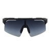 Gafas de sol deportivas polarizadas modelo Soleil Equestro - Negro mate / verde abeto