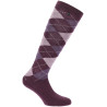 Calcetines Equi-Theme Argyle señora - Lila / malva