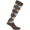 Calcetines Equi-Theme Argyle señora - Marrón / cielo