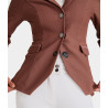 Chaqueta de competición Aeromesh mujer Horse Pilot - Marrón suave