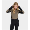 Sudadera con cremallera Quest de equitación para mujer Horse Pilot - Marrón colmenilla