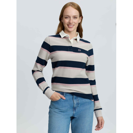 Camiseta de rugby Sloane Stripe LeMieux mujer