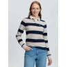 Camiseta de rugby Sloane Stripe LeMieux mujer - Piedra