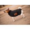 Manta polar para perro Paddock Diagonal - Negro