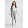 Legging térmico híbrido Horze Anya full grip - Verde medio