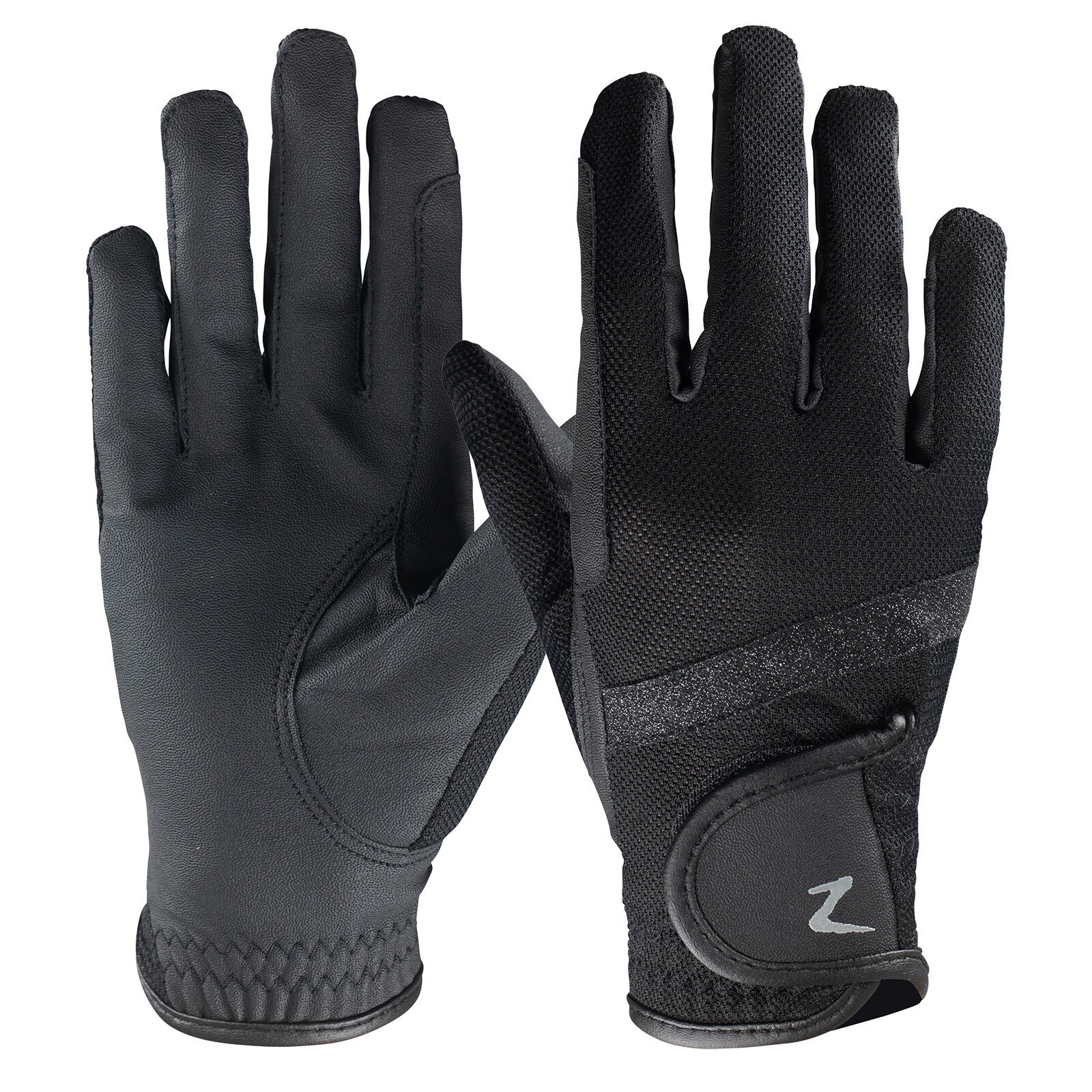 Guantes de verano de malla Horze Sabrina para mujer Negro