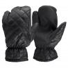 Guantes de invierno Horze con 3 dedos cosidos - Negro