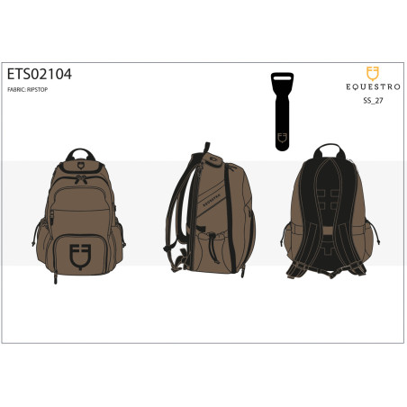 Mochila técnica unisex de ripstop Equestro